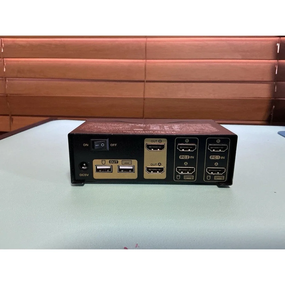 CKL HDMI KVM 2 Port 4K 30Hz Dual Monitor Extended Display (CKL-922HUA) No Cables